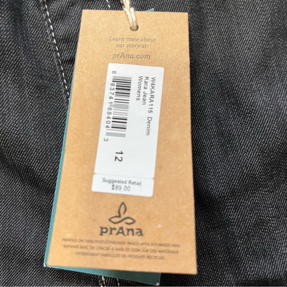 Prana Kara Denim Jeans Size 12 NWT - Picture 7 of 12